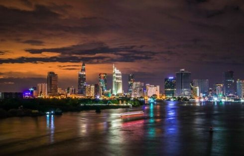 Saigon at night