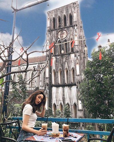 cafe at hanoi church