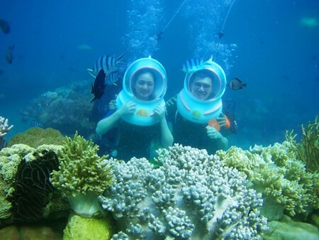 walking under the sea in Nha Trang